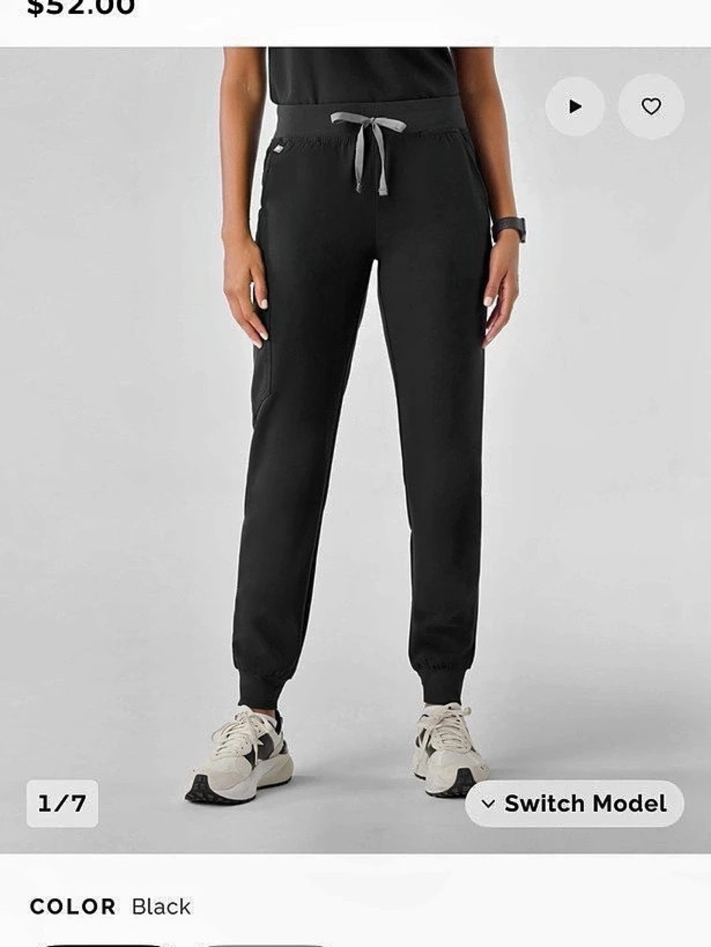 Scrub Set - Catarina Scrub Top™ / Zamora Jogger Scrub Pant Black